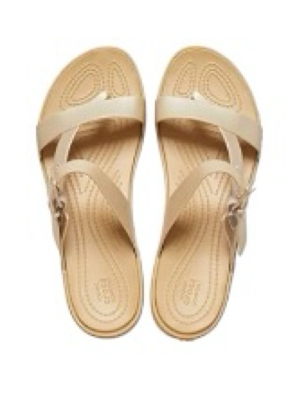 Crocs Tulum Toe Post Nude/Sand Sandal Size 7